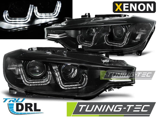 FARI ANTERIORI CON ANGEL EYES PER BMW SERIE 3 F30 (2011–2015) XENON pre lci