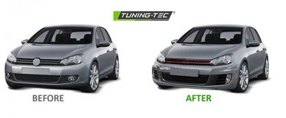 PARAURTI ANTERIORE VW GOLF 6 LOOK GTD GTI COMPLETO GRIGLIA FENDINEBBIA 08-12