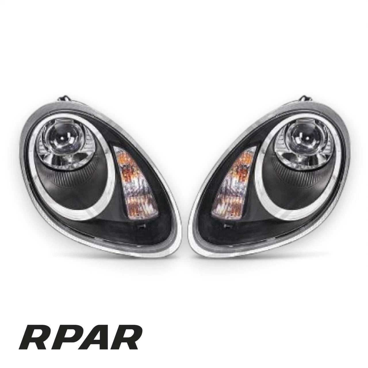 coppia Fari fanali BLACK anteriori xenon Per Porsche Boxster 987c 2004 - 2008