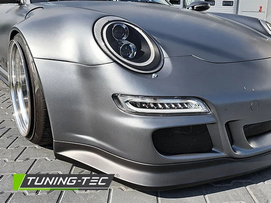 COPPIA FARI FANALI ANTERIORI XENON LED NERO per PORSCHE 911 (997) 04-09