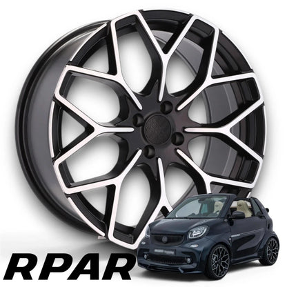 4 Cerchi 16 + 17 STYLE BRABUS Smart Fortwo W450 W451 Cabrio 7.5J ET25 5.5J ET30