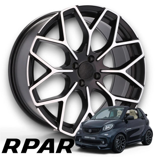 4 Cerchi 16 + 17 STYLE BRABUS Smart Fortwo W450 W451 Cabrio 7.5J ET25 5.5J ET30