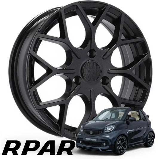 4 Cerchi 16 + 17 STYLE BRABUS Smart Fortwo W450 W451 Cabrio 7.5J ET25 5.5J ET30