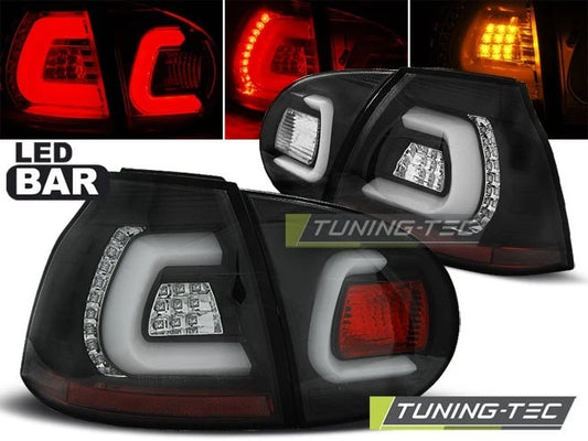 Coppia di Fari Posteriori LED VW GOLF 5 2003 2009 BLACK NERI