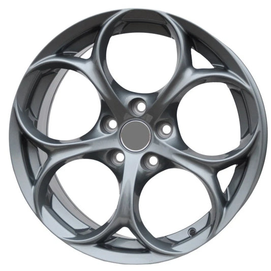 4 CERCHI IN LEGA 18 ALFA ROMEO GIULIETTA 159 GIULIA STELVIO 8J ET33 5x110