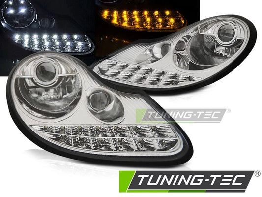 COPPIA FARI ANTERIORI LED PORSCHE BOXSTER 911 996 dal 1996 al 2004