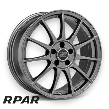 4 CERCHI IN LEGA MSW BY OZ 4X98 17 500 595 695 ABARTH 7J ET35 STYLE EsseEsse