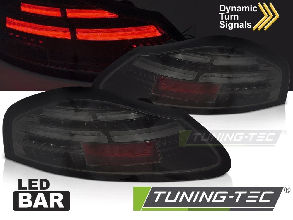 FARI FANALI POSTERIORI A BARRA LED SMOKE SEQ per PORSCHE BOXSTER 986 96-04