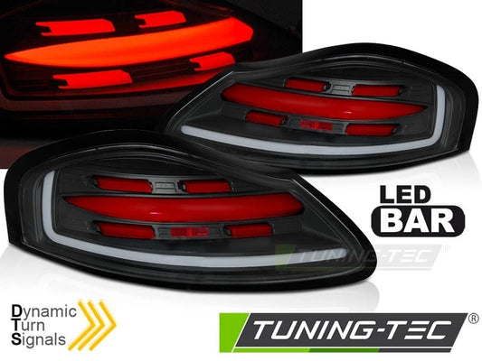FARI FANALI POSTERIORI A BARRA LED BLACK SEQ per PORSCHE BOXSTER 986 96-04