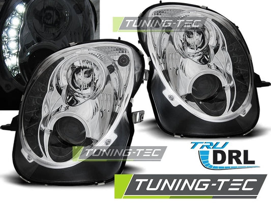 Coppia di Fari Anteriori LED DRL Inside per Alfa Romeo MITO 2008 CROMATI