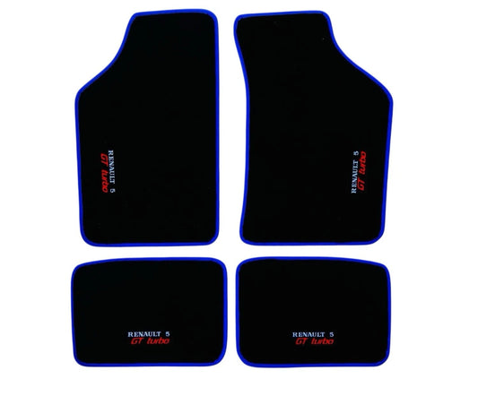 tappeti tappetini auto Renault 5 Gt Turbo Qualsiasi Colore Realizzabile