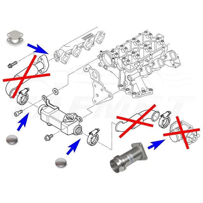 kit rimozione E G R delete M57 bmw e92 90 60 ecc tutte le serie E