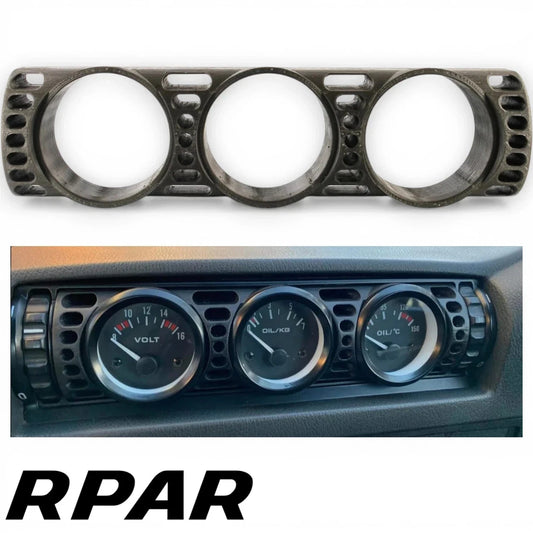 SUPPORTO PORTA MANOMETRI A 3 FORI 52MM BMW E30