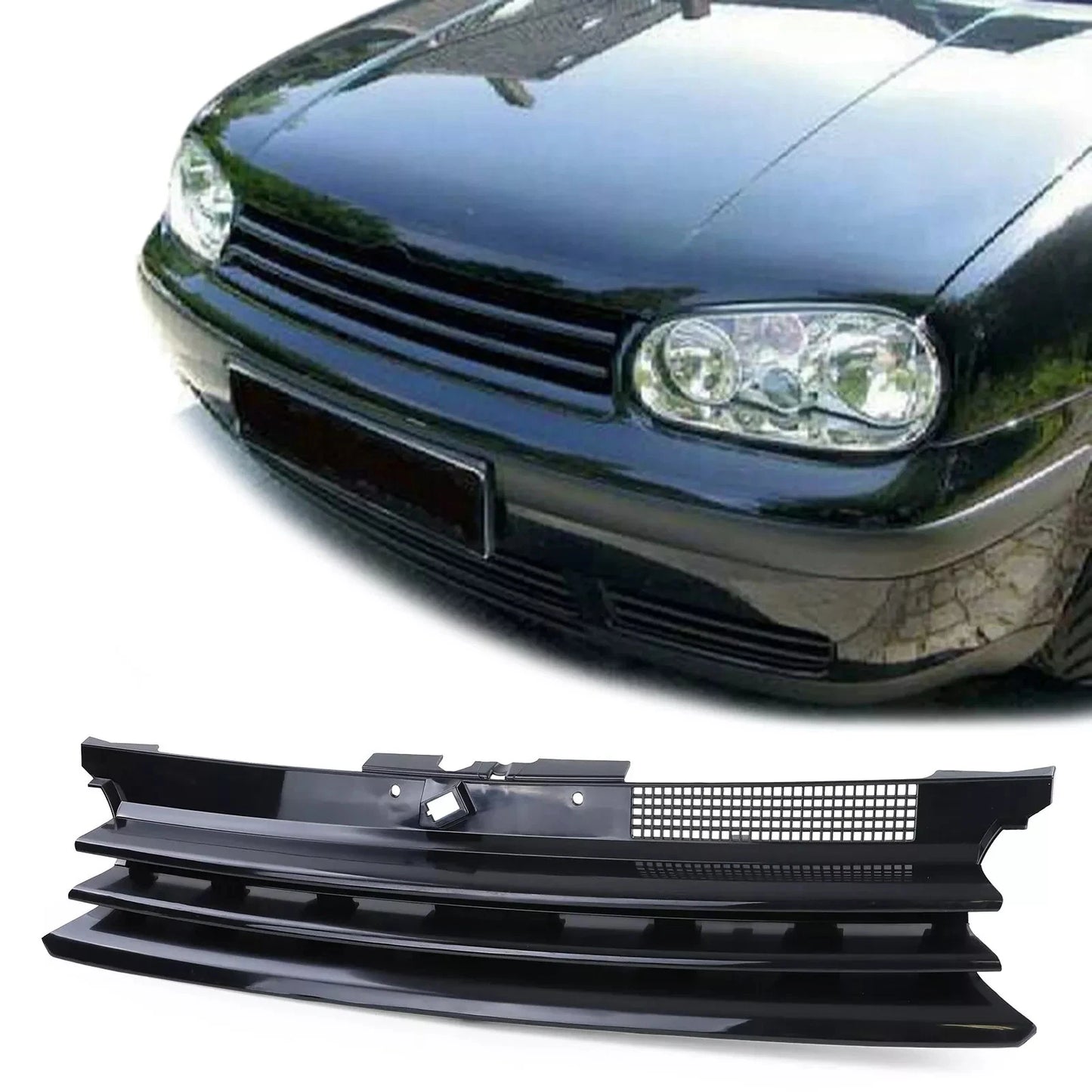 GRIGLIA CALANDRA MASCHERINA ANTERIORE NO LOGO VW GOLF 4 IV TUTTI MODELLI 97-03