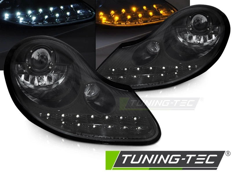 FARI ANTERIORI CON LED PORSCHE BOXSTER / 911 996 dal 1996 al 2004