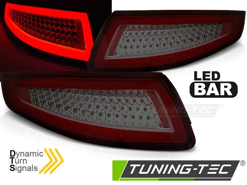 COPPIA FARI POSTERIORI A LED PORSCHE 911 997 04-09 SMOKE FRECCE DINAMICHE