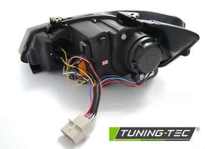 Fari fanali Anteriori VW Polo 6R 2009 - 2014 a led Dayline nero