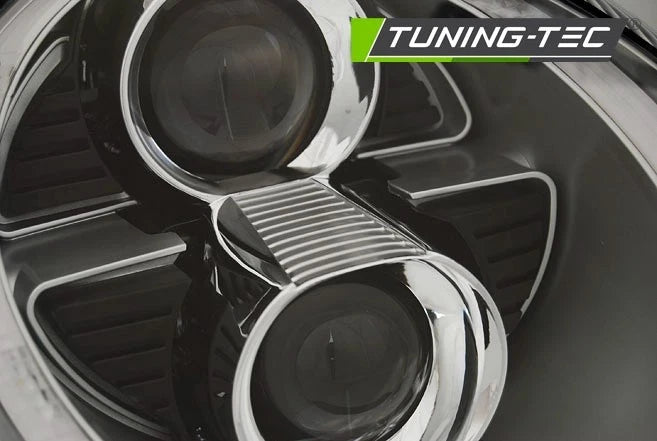 COPPIA FARI FANALI ANTERIORI XENON LED ARGENTO per PORSCHE 911 (997) 04-09