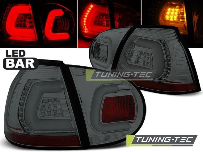 Coppia di Fari Posteriori LED VW GOLF 5 2003 2009 WHITE BIANCHI FUME'