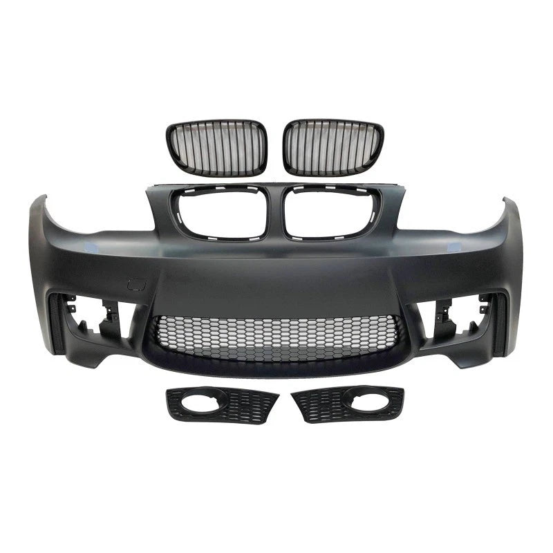 KIT PARAURTI ANTERIORE + POSTERIORE + MINIGONNE BMW E88 E82 Look M1 2007 - 2011