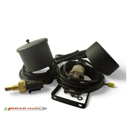 MANOEMTRO Pressione olio temperatura olio  vista 52mm ROAD ITALIA CON SENSORI