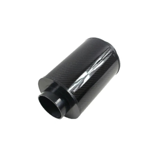 KIT ASPIRAZIONE SPORTIVA Filtro Aria Auto IN VERA Fibra Di Carbonio UNIVERSALE