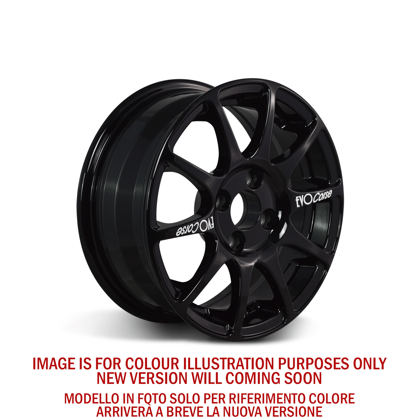 Evo Corse Sport 14x6" 4x108 ET16, Gloss Black (Peugeot / Citroen)