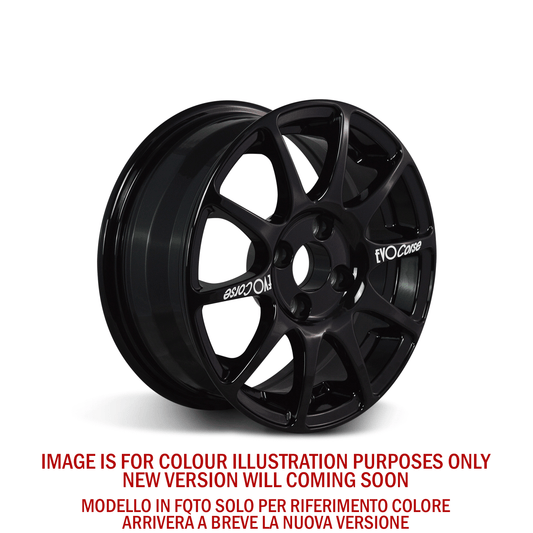 Evo Corse Sport 14x6" 4x108 ET16, Gloss Black (Peugeot / Citroen)
