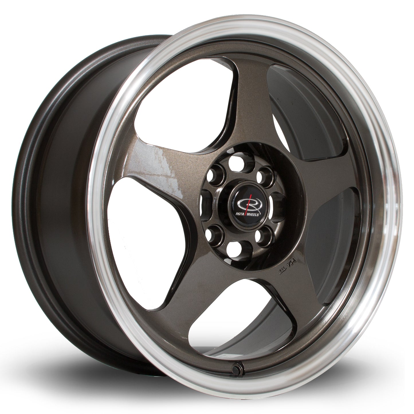 Rota Slipstream 16x7" 4x100 ET40, Gunmetal, Polished Lip