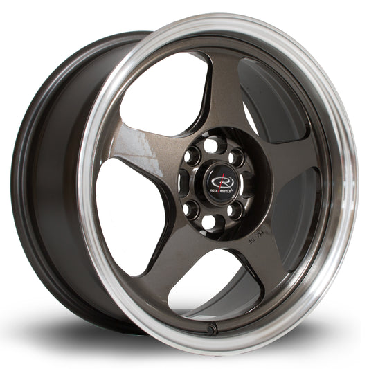 Rota Slipstream 16x7" 4x100 ET40, Gunmetal, Polished Lip