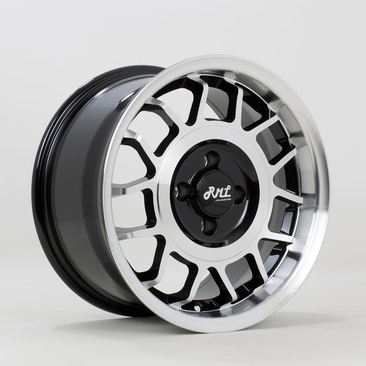 Rota Snowflake 15x8" 4x100 ET30, Silver & Black