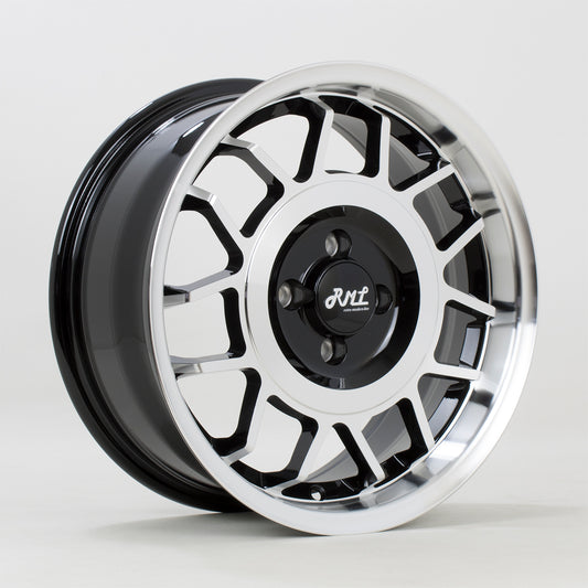 Rota Snowflake 16x7" 4x100 ET28, Silver & Black