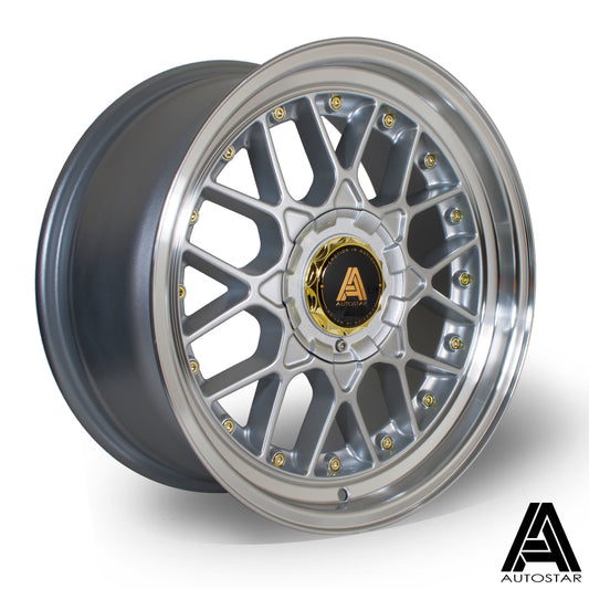 Autostar Sprint 17x8" 4x98/100 ET30, Silver / Polished