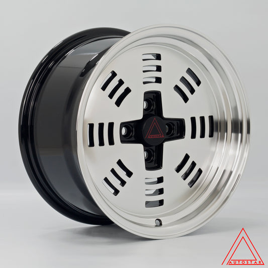 Autostar Sutorro 15x8" 4x100 ET25, Machined Silver
