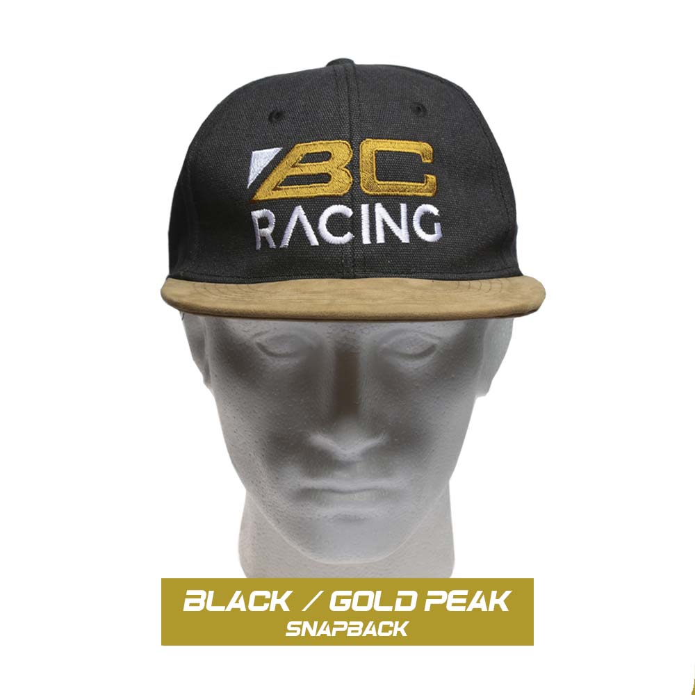 Black / Gold Peak Vintage Snapback