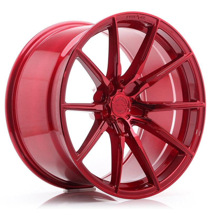 Concaver CVR4 20x8.5" (5 hole custom PCD) ET20-45, Candy Red